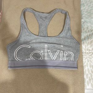 Calvin Klein grey soft bra.